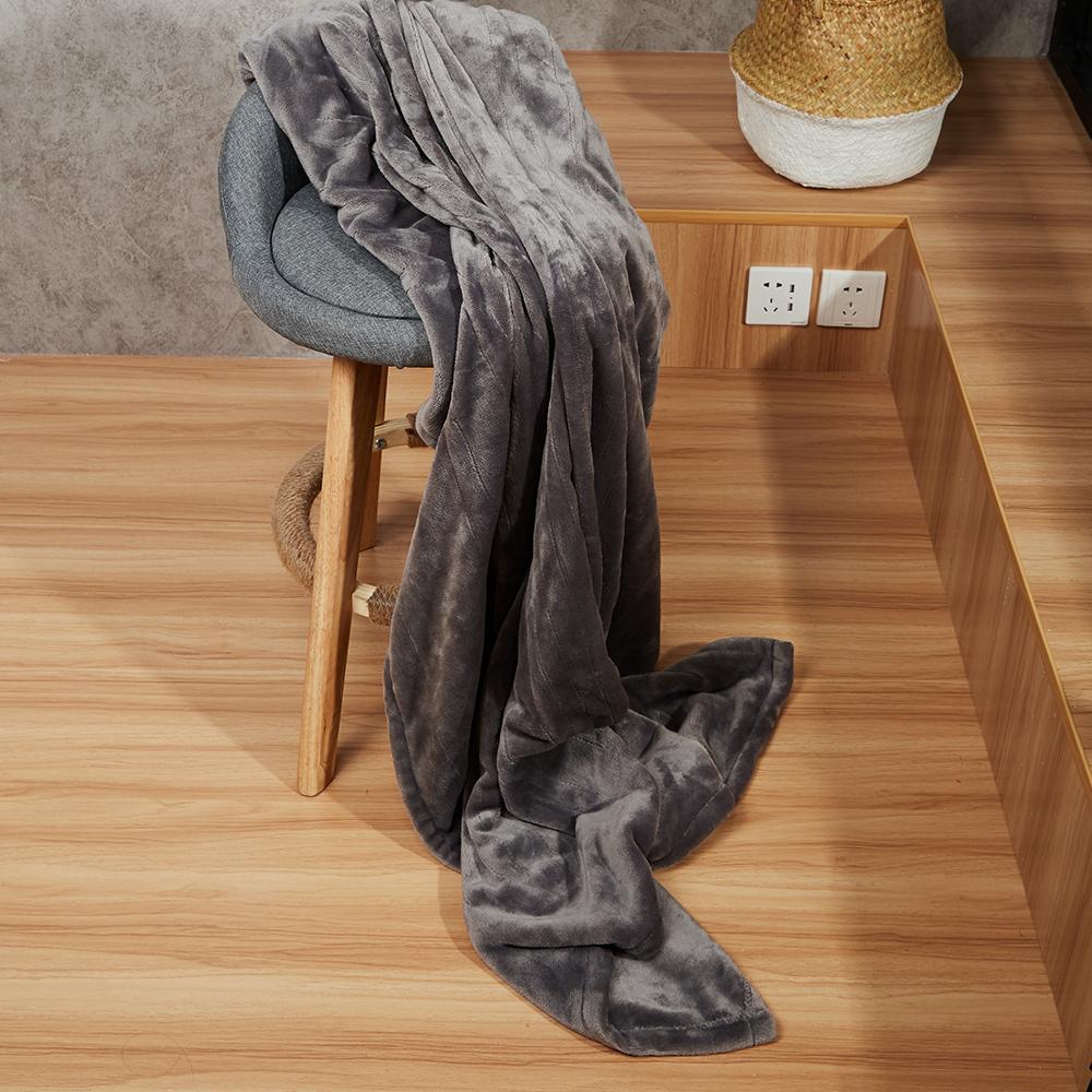 Electric Heating Blanket in Gray, 84 x 90 Inches, Dual Zone Control