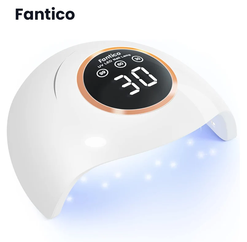 FANTICO UV LED-neglelampe, gellaklampe til neglelak 48W UV-tørrer med 3 timere