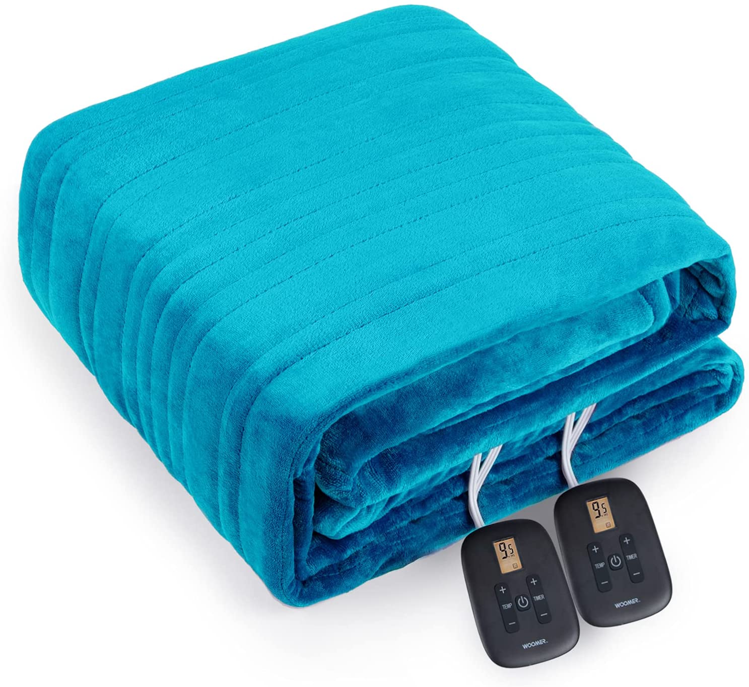 Blue electric heating pad