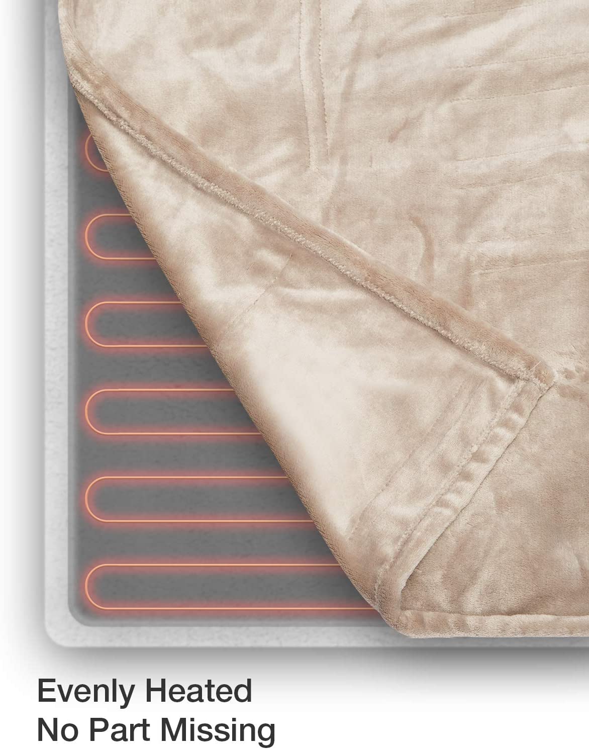 電熱毯 - 灰褐色 90"x 100"
